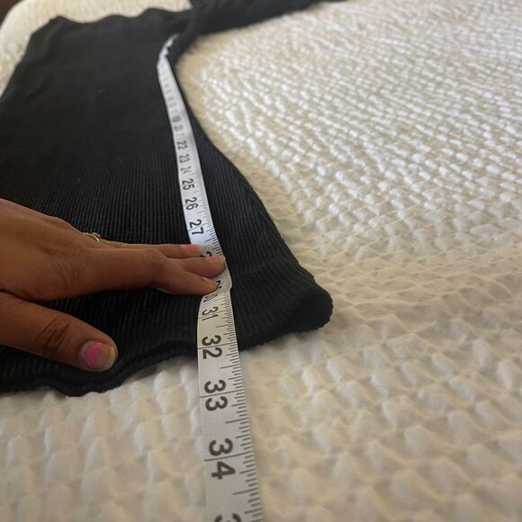 Express Women's High Waisted Ribbed Cozy Knit Pull On Wide Leg Pant Size M - Picture 7 of 9